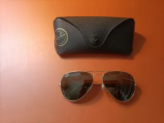 Gafas de sol Ray-Ban Aviator Doradas Marrones
