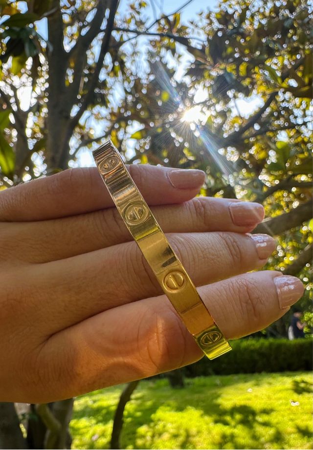 Pulsera Cartier Love Dorada