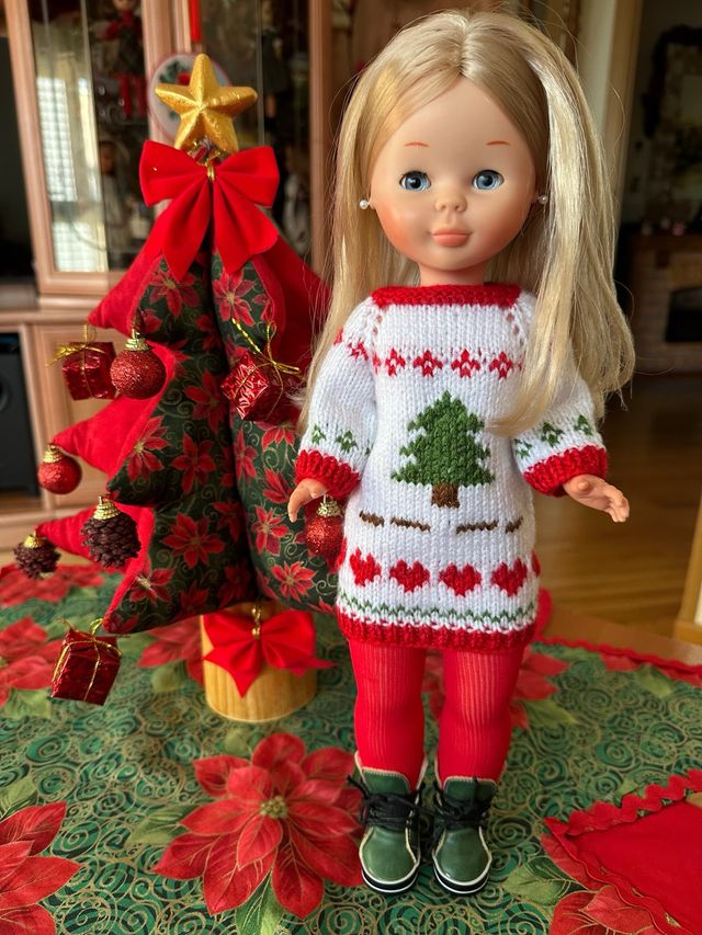 Jersey minifaldero de navidad para Nancy ( DISPONI