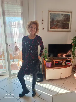 Vestito fantasia simil lana