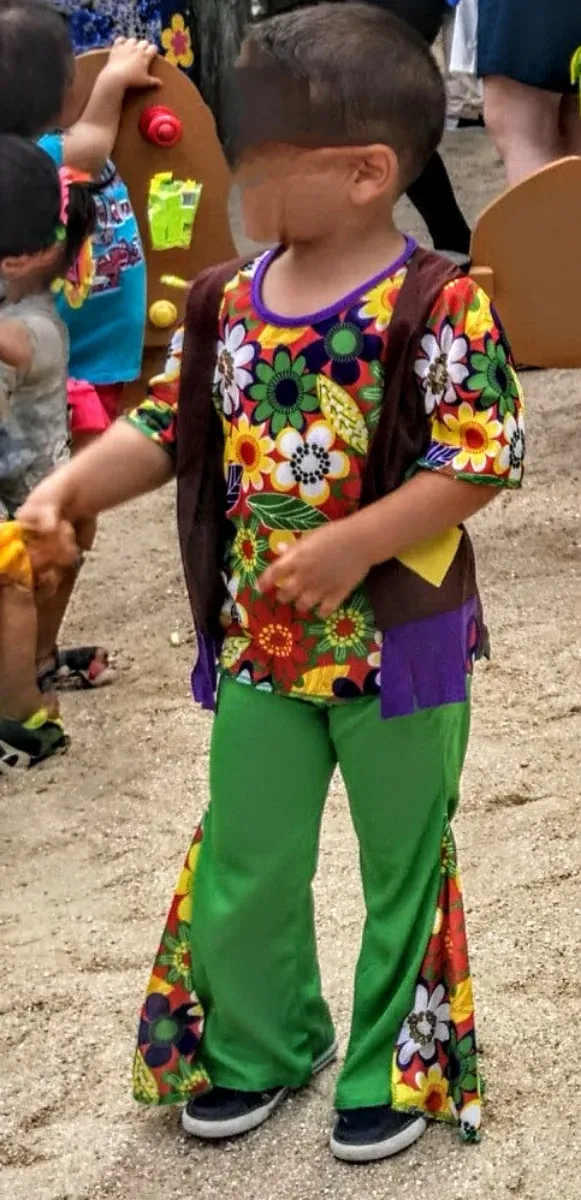 Disfraz Hippie Niño Niña 3 Años
