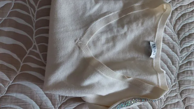 Jersey Liu Jo blanco con pedrería