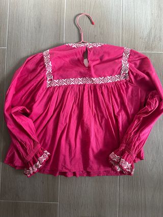 Blusa de algodón bordada