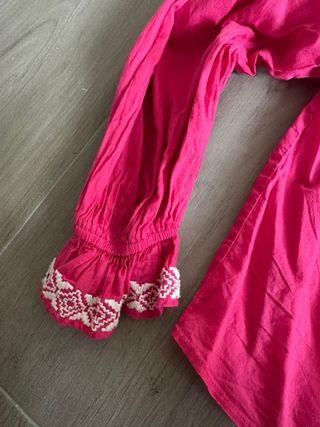 Blusa de algodón bordada