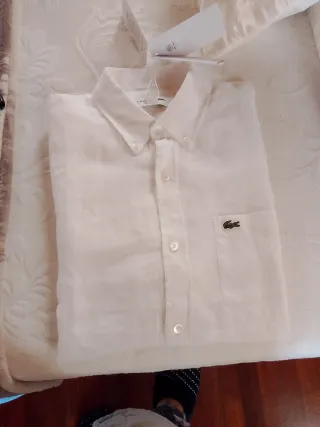 Camisa Lacoste Blanca Talla M