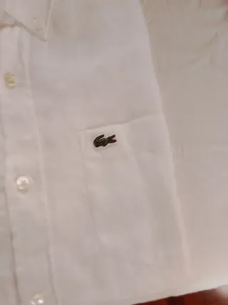 Camisa Lacoste Blanca Talla M