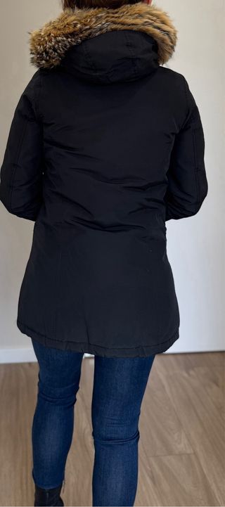 Parka Woolrich Negra Talla Xs.