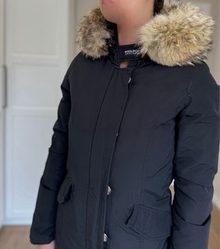 Parka Woolrich Negra Talla Xs.