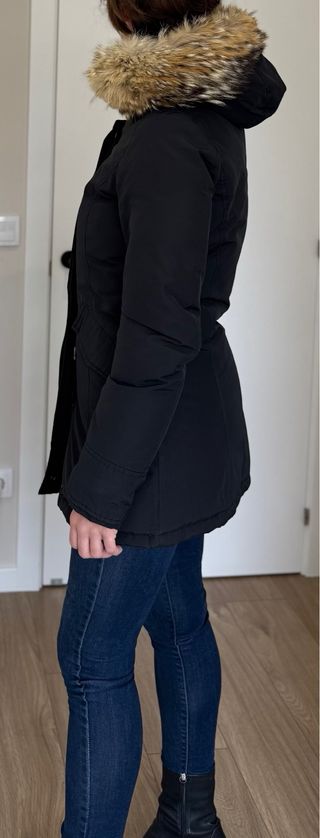 Parka Woolrich Negra Talla Xs.