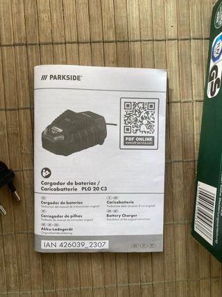 Cargador Parkside 20V X20TEAM 4.5A