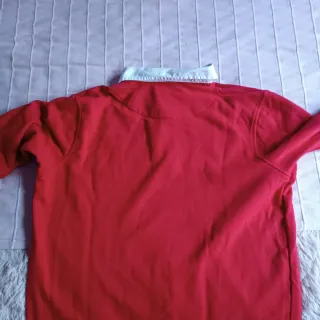 Camiseta SPAGNOLO manga larga roja.