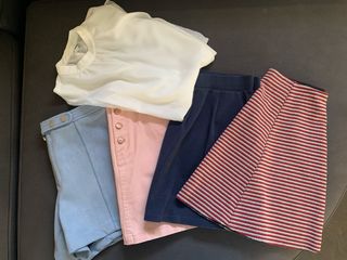 Conjunto Ropa Mujer: Blusa Blanca y Faldas