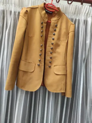 Blazer americano mujer amarillo