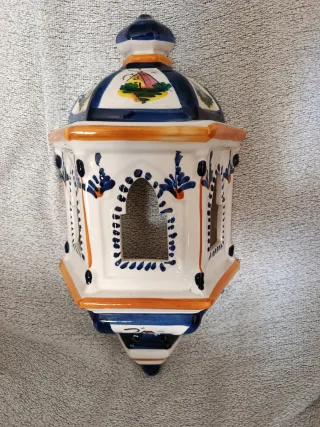 Farol de cerámica decorativo