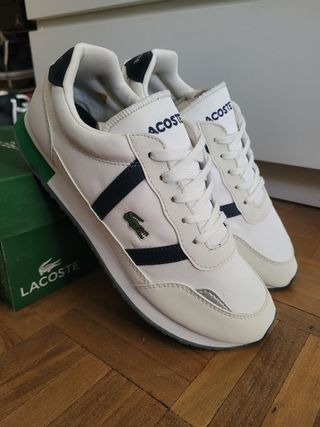 Zapatillas Lacoste Blancas y Verdes T39
