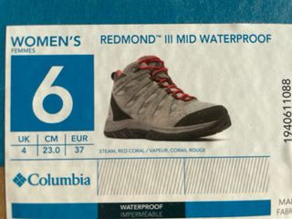 Botas de trekking Columbia mujer grises y rojas