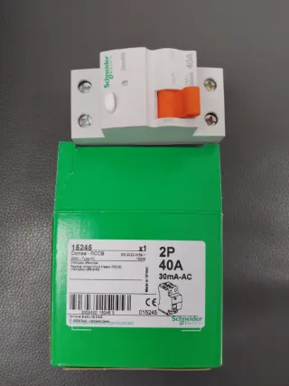 Interruptor Diferencial Schneider 2P 40A 30mA