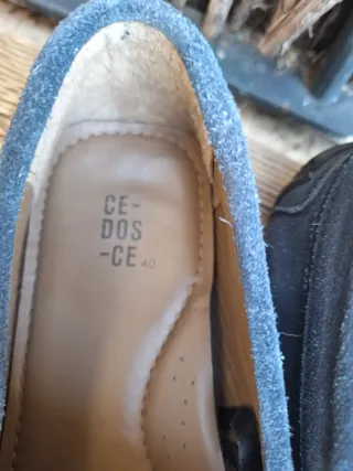 Zapato mocasin azul marino ante talla 40