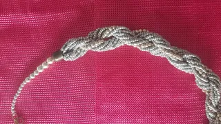 Collar trenzado plata y perlas