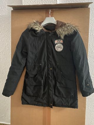 Parka negra talla S
