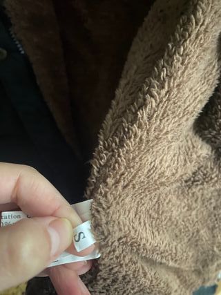 Parka negra talla S