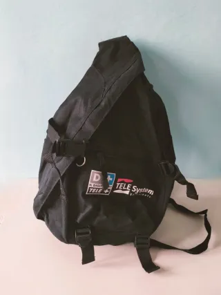 Monospalla Zaino Nero Telepiù/D+ . Telesystem