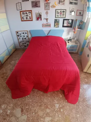 Trapunta una piazza e mezza rossa