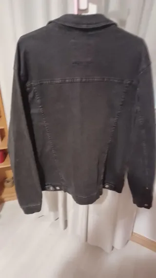 Chaqueta Vaquera Zara Negra Talla XL