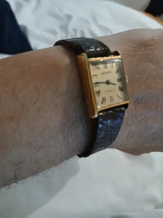 Reloj Antiguo Placa Oro Mecánico JOCAWATCH funcion