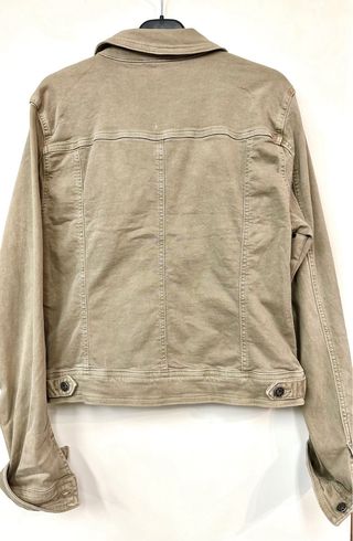 Chaqueta tejana verde algodón