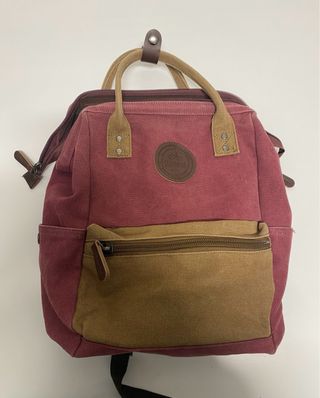 Mochila Serendipia Roja y Marrón