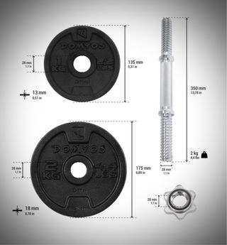 Mancuernas ajustables con discos Decathlon