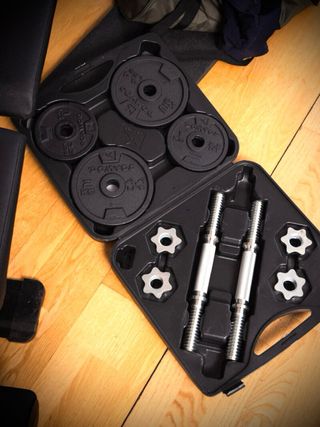 Mancuernas ajustables con discos Decathlon