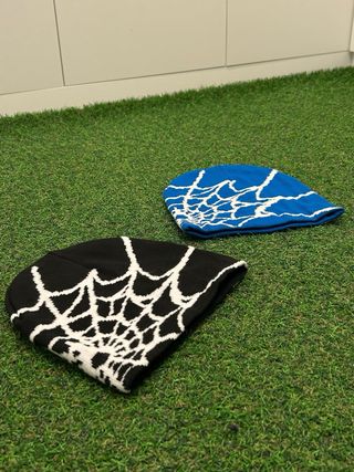 Berretti invernali ragno neri e blu