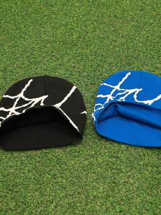 Berretti invernali ragno neri e blu