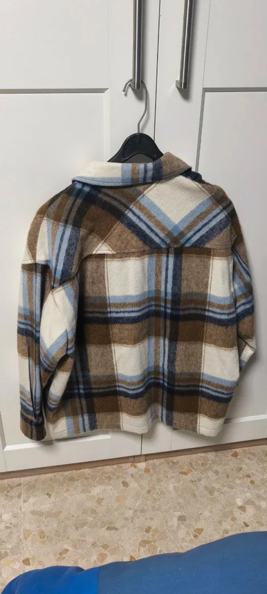 Sobrecamisa Zara Cuadros Talla S