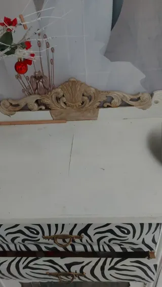 Aparador Antiguo Madera y Cristal