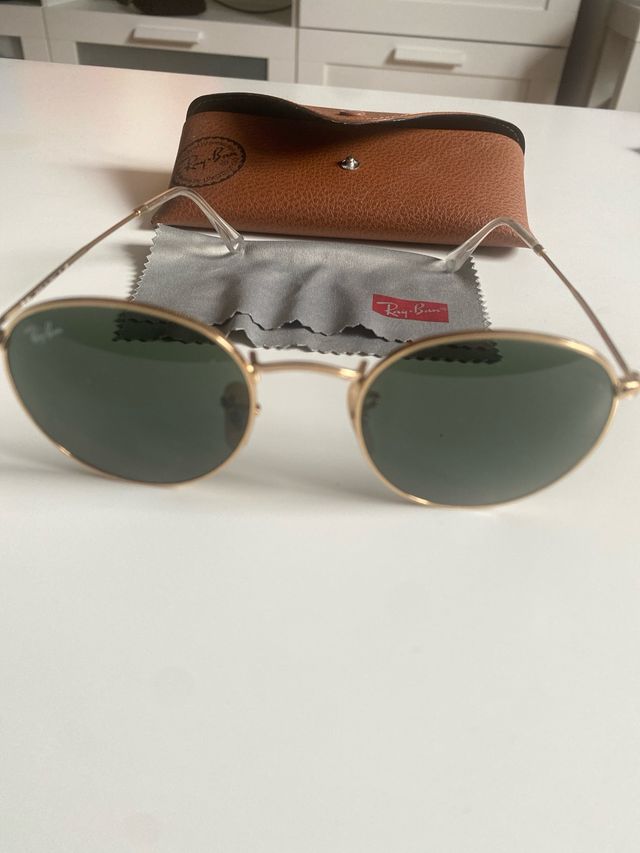Gafas de Sol Ray-Ban Redondas Doradas