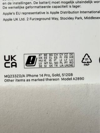 iPhone 14 Pro 512GB Oro