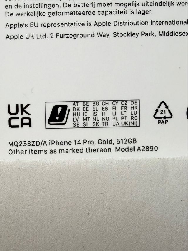 iPhone 14 Pro 512GB Oro