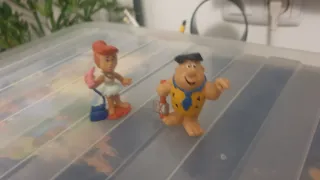 Figuras Pedro Picapiedra y Vilma