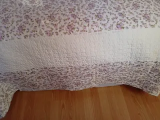 Colcha floral 105 cm reversible