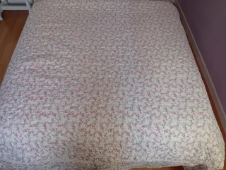 Colcha floral 105 cm reversible