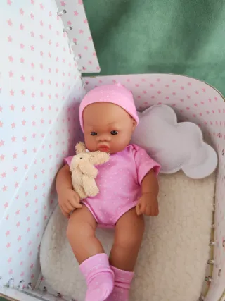Muñeca Reborn Pequeña en Maletín