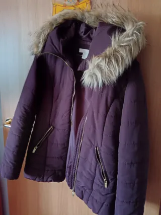 Giubbotto impermeabile viola