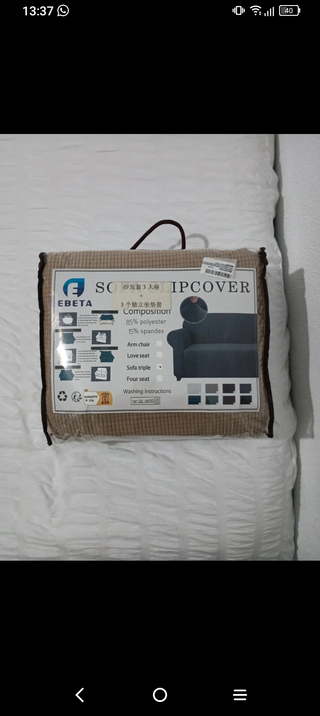 Funda sofá EBETA sin estrenar color arena