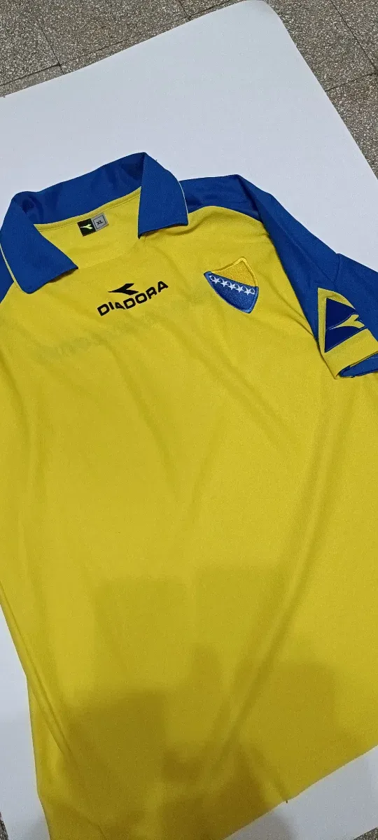 Maglietta Diadora Calcio XL Giallo Blu