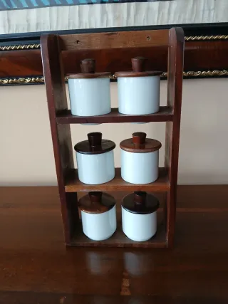 Portaspezie vintage Schmidt set 6 pezzi