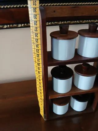 Portaspezie vintage Schmidt set 6 pezzi