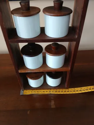 Portaspezie vintage Schmidt set 6 pezzi